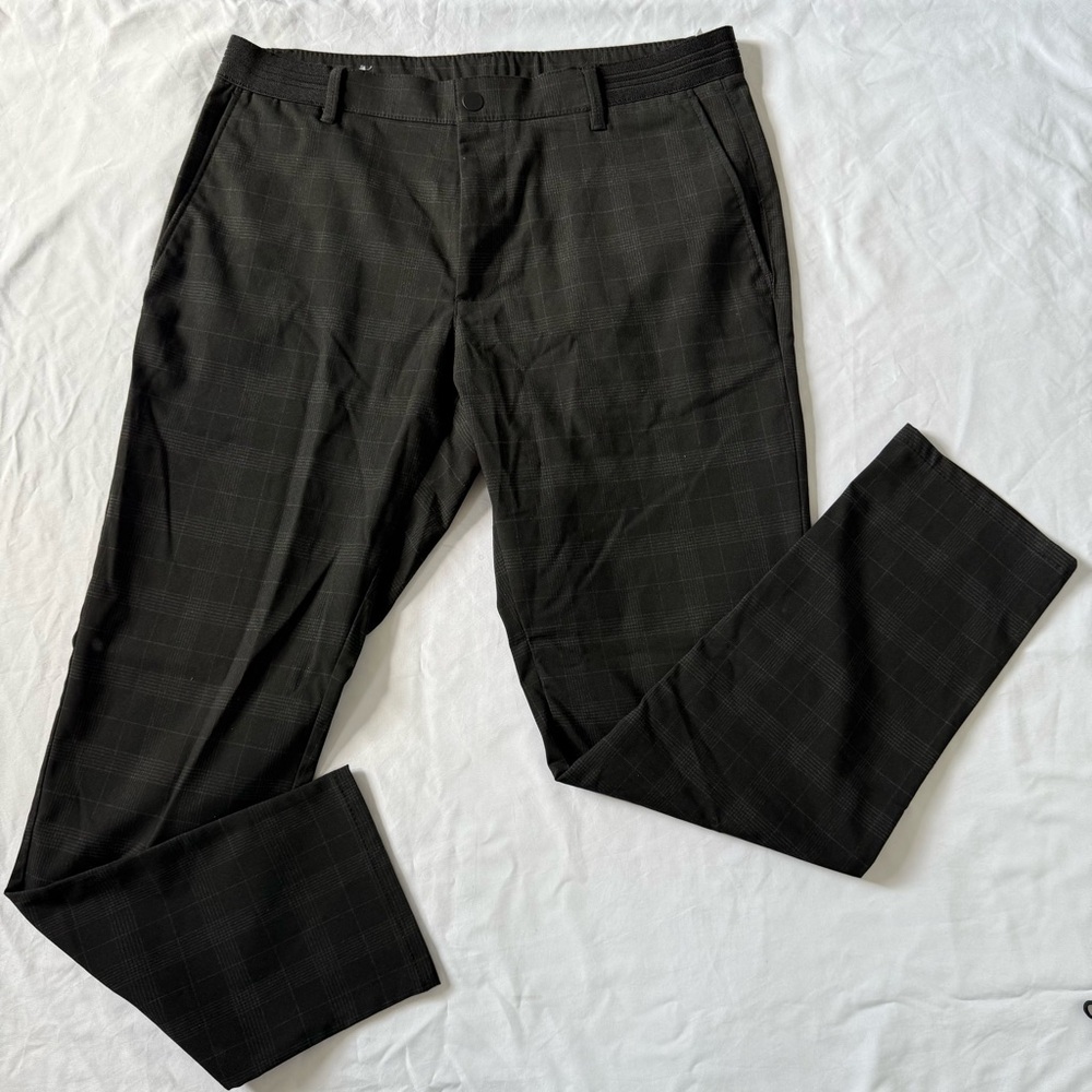 Zara Charcoal Checkered Trousers